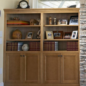Cottage Style Lower Level Lakefront Kitchen, Family Room and Bathrooms