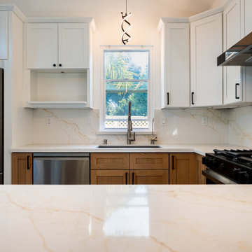 Bright Transitional Kitchen with Clean Lines and Warm Wood Contrast | Premium RT