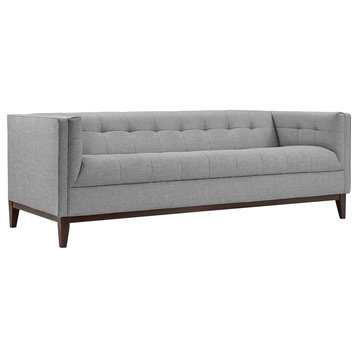 Modern Contemporary Urban Design Living Lounge Room Sofa, Gray Gray, Fabric