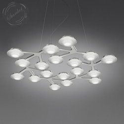 LED NET CIRCLE SUSPENSION FROM STARDUST.COM - Chandeliers