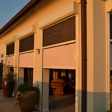Motorized Retractable Patio Insect + Hurricane Screen