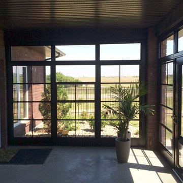 Enclosure for Overhanging roof