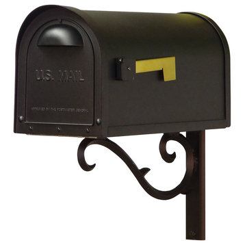 Classic Curbside Mailbox With Sorrento Front Single Mailbox Mounting Bracket