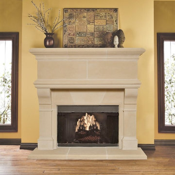 Custom Cast Stone Fireplace Mantels