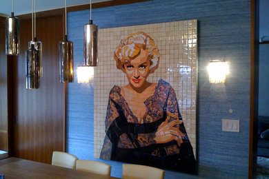Eclectic dining room photo in New York