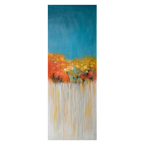 Colorful Abstract Flowers Poster Print by Atelier B Art Studio 24 x 48