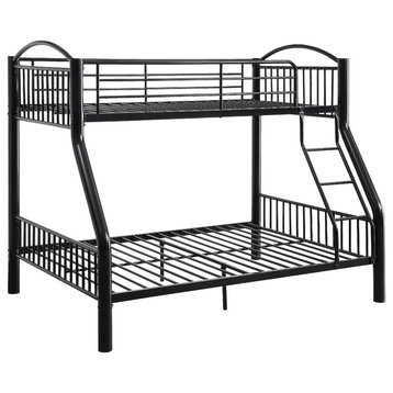 Cayelynn Twin-Over-Full Bunk Bed, Black