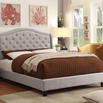 Louvre Queen Bed Frame Grey