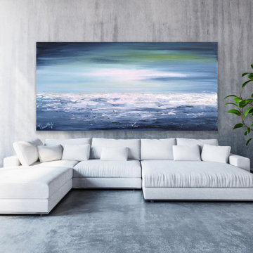 Original Handmade Modern Abstract Custom Art for Modern Contemporary Interiors