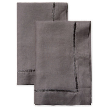 100% Linen Duvet Cover, Sham, Dark Gray, Std Sham (Pair)