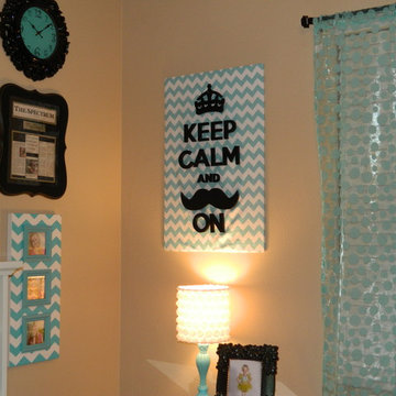 Keep Calm and Mustache on Wall Art