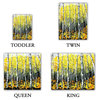 Fall Aspens Twill Duvet Cover, Queen/Full Duvet 88"x88"