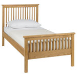 Bentley Designs - Atlanta Oak Furniture Bed, Single - Atlanta Oak Single Bed features simple clean lines and a timeless style. The range is available in natural oak options, to suit any taste. Also manufactured with intricate craftsmanship to the highest standards so you know you are getting a quality product.