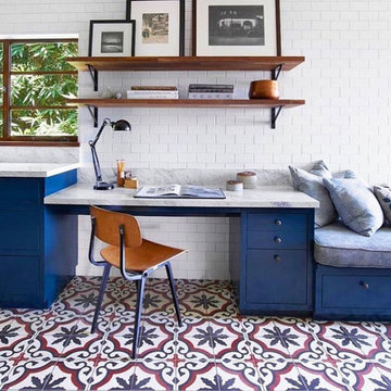 Granada Tile Company's Sofia Cement Tiles In A Kitchen Designed by Commune