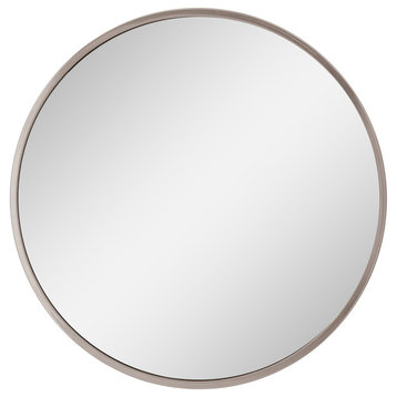 Hoop Convex Mirror, Nickel, Small