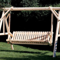Cedar Classic Swing Set - Adirondack Chairs