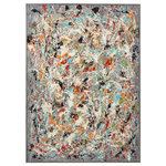 Uttermost - Uttermost 34379 Organized Chaos - 60.75 inch Hand Painted Canvas - Inspired By Jackson Pollock's Famous Painting StylOrganized Chaos 60.7 Dark Gray/White/Red/ *UL Approved: YES Energy Star Qualified: n/a ADA Certified: n/a  *Number of Lights:   *Bulb Included:No *Bulb Type:No *Finish Type:Dark Gray/White/Red/Aqua/Orange/Yellow/Black/Green