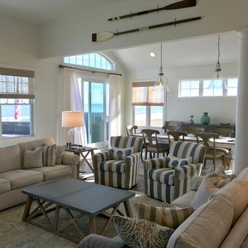 Long Beach Island Blue and White Beach House New Construction
