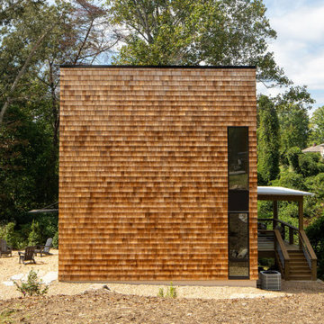 Haith House | Exterior facing forest
