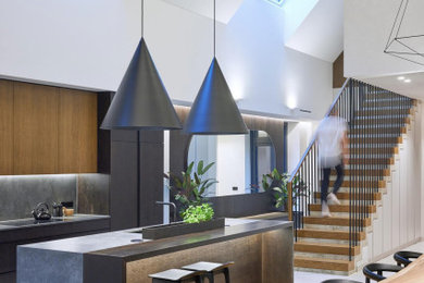 Photo of a contemporary kitchen in Surrey.