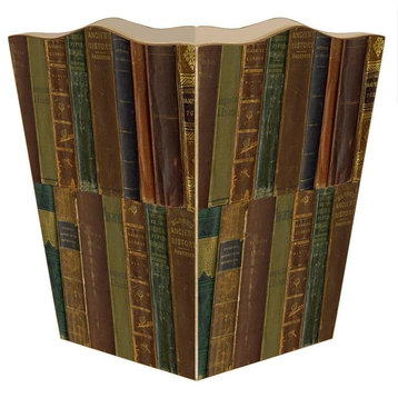 Antique Book Spines Wastepaper Basket