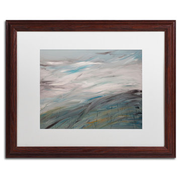 'Sea View' Matted Framed Canvas Art by Hilary Winfield