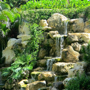 Large Florida Cap Rock Waterfall