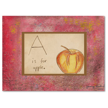 Tammy Kushnir 'A is For Apple' Canvas Art, 35" x 47"