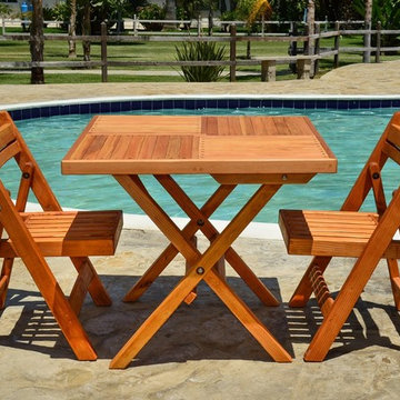 Square Wooden Folding Table