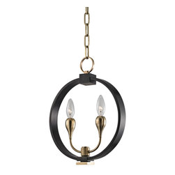Hudson Valley - Dresden 2 Light Pendant - Old Bronze - Chandeliers