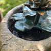 Alpine Lotus Rock LED Fountain, 30" Tall