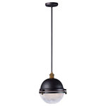 Maxim Lighting - Maxim Lighting 10187OIAB Portside, 1 Light Outdoor Pendant, Multi-Color - This nautical design features a solid dome of alumPortside 1 Light Out Oil Rubbed Bronze/AnUL: Suitable for damp locations Energy Star Qualified: n/a ADA Certified: n/a  *Number of Lights: 1-*Wattage:60w E26 Medium Base bulb(s) *Bulb Included:No *Bulb Type:E26 Medium Base *Finish Type:Oil Rubbed Bronze/Antique Brass