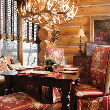 Handcrafted Chink Style Log Home