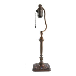 American L.H. Nash Metal Arts Bronze and Enameled Table Lamp Base - Products