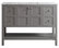 Florence 48" Single Bathroom Vanity in Gray with White Carrara Marble Top