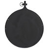 Yitro Round Wall Mirror, Black