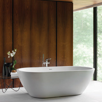 Rotaldo Freestanding Bath and Paglia Freestanding Bath Shower Mixer by Sottini