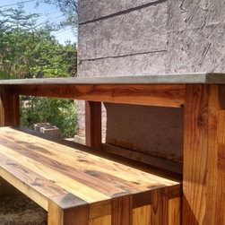 Custom Concrete Table - Outdoor Dining Tables