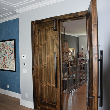 Custom 3" Thick Knotty Pine Door