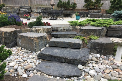 Inspiration for a rustic patio remodel in Philadelphia