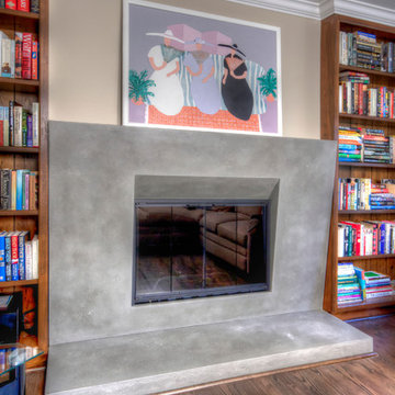 Concrete Fireplace