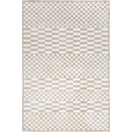 nuLOOM - nuLOOM Nikita Faded Geometric Machine Washable Area Rug, Beige 6' Round - Complete your space with our washable show-stopping machine woven area rugs. Spills, kids, pets, any smudge that comes your way - this floor covering handles it all. These elevated designs offer a piece as transitional as ever that promises to keep up with your busy lifestyle.  Simply roll your rug up, throw it in the washing machine with cold water, and you're done! Enjoy all the little things in your home with our pet-friendly and easy to clean area rugs.