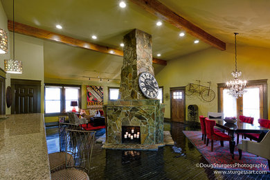 Elegant family room photo in Atlanta