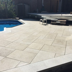 Paverdeck around a Pool - Landscaping Stones And Pavers
