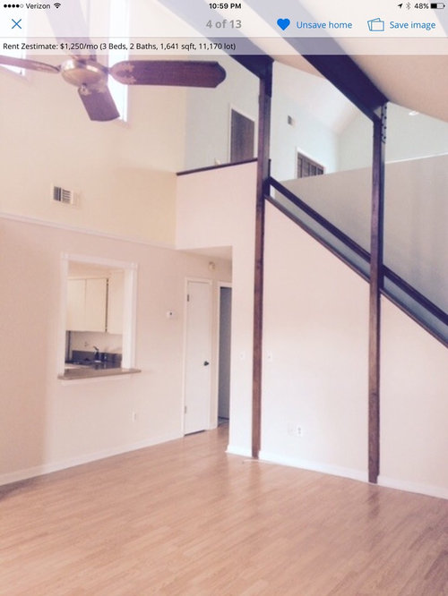 Help us build a privacy wall on our loft bedroom!