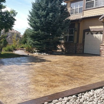 Residential Stamped Concrete Patios and Driveways