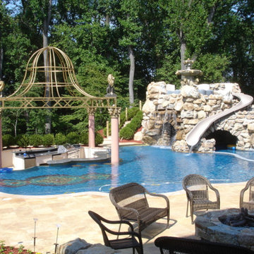 Private Residence with Custom Pool,Slide,Lazy River &Grotto.1