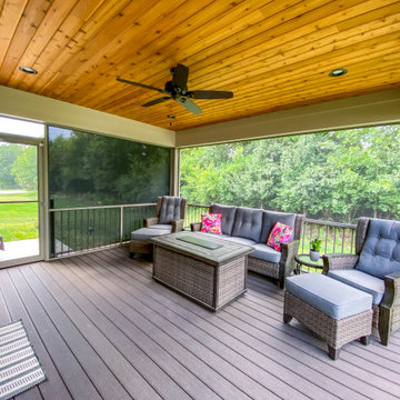 Screen Room with Composite Decking and Solar Screen