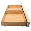 Beverly Queen Bed With Footboard Storage, Sand