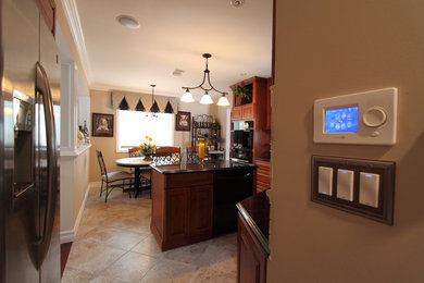 Example of a classic kitchen design in New York